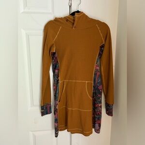 Youer microgrid fleece dress